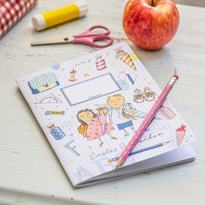Notizheft A5 Erster Schultag von Krima & Isay - pilzessono.shop - zauberhafte Kinderdinge