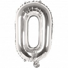 O Folienballon silber Buchstabe - pilzessono.shop - zauberhafte Kinderdinge