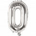 O Folienballon silber Buchstabe - pilzessono.shop - zauberhafte Kinderdinge