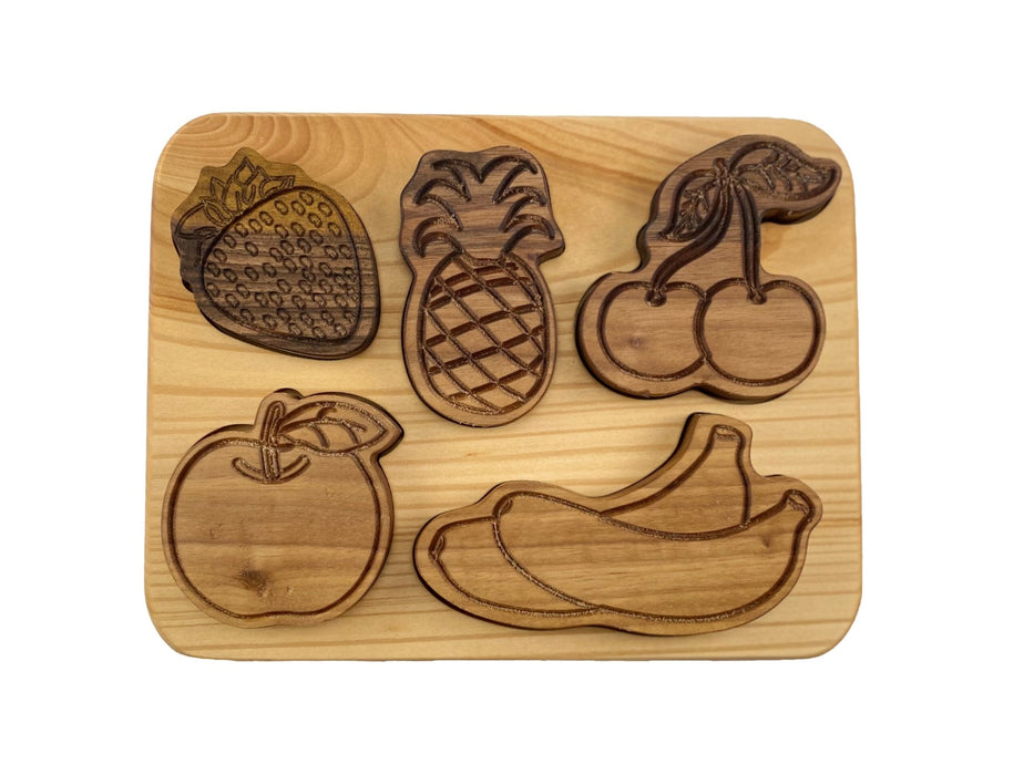 Obst Holzpuzzle - pilzessono.shop - zauberhafte Kinderdinge