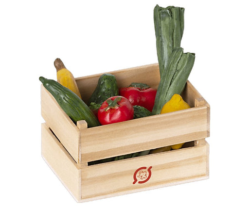 ⋙ Obst und Gemüse in Holzkiste von Maileg ♡ - pilzessono.shop - zauberhafte Kinderdinge