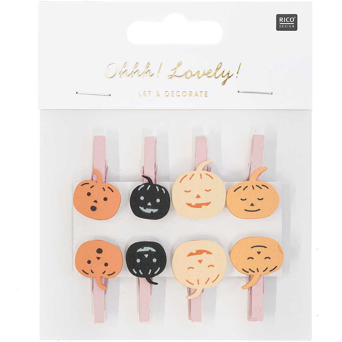 ⋙ Ohhh! Lovely! Holzclips Kürbis von Rico Design ♡ - pilzessono.shop - zauberhafte Kinderdinge