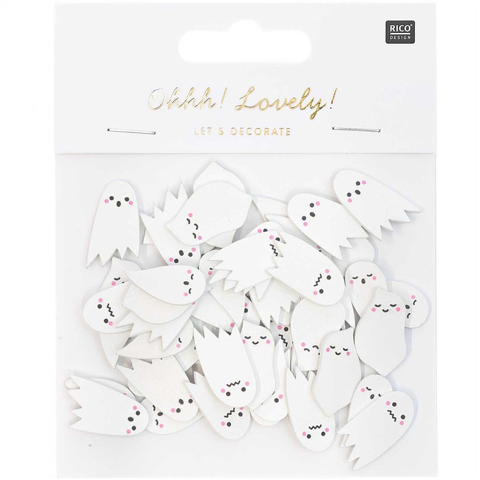 ⋙ Ohhh! Lovely! Holzstreu Gespenster von Rico Design ♡ - pilzessono.shop - zauberhafte Kinderdinge