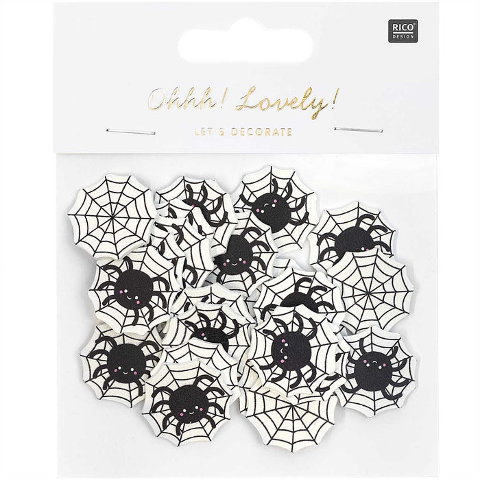 Ohhh! Lovely! Holzstreu Spinnennetz von Rico Design ♡ - pilzessono.shop - zauberhafte Kinderdinge