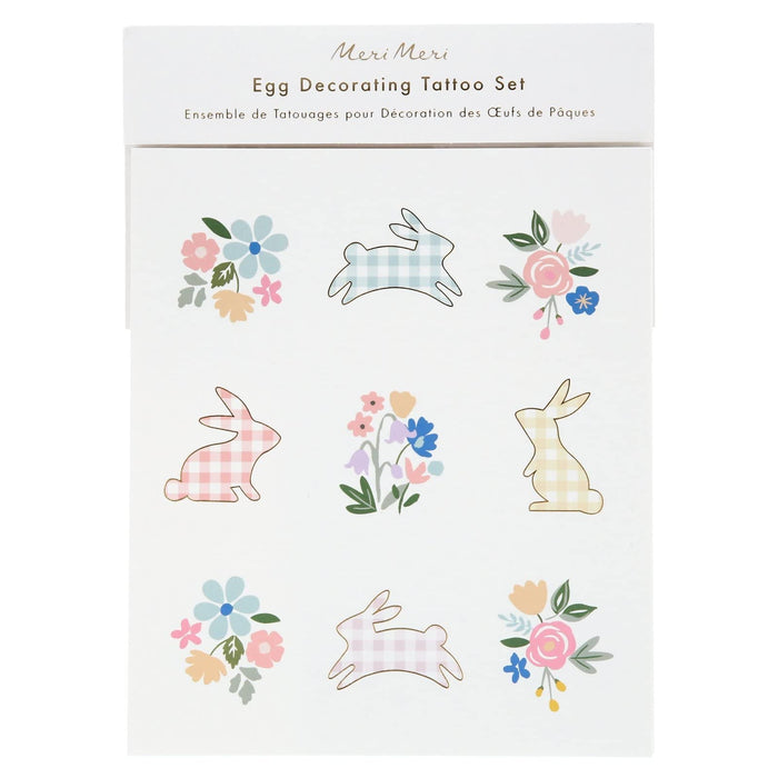 Osterei Tattoo | Egg decoration set | Hasen von Meri Meri - pilzessono.shop - zauberhafte Kinderdinge