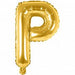 P Folienballon gold Buchstabe - pilzessono.shop - zauberhafte Kinderdinge