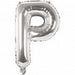 P Folienballon silber Buchstabe - pilzessono.shop - zauberhafte Kinderdinge