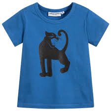Panther T-shirt in blau von MIni Rodini - pilzessono.shop - zauberhafte Kinderdinge
