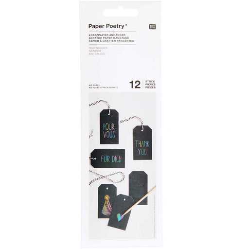 ⋙ Paper Poetry Kratzpapier Anhänger | von Rico Design ♡ - pilzessono.shop