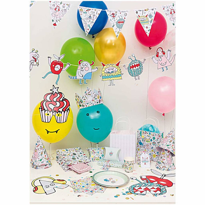 Pappbecher Monster von Rico Design - pilzessono.shop - zauberhafte Kinderdinge