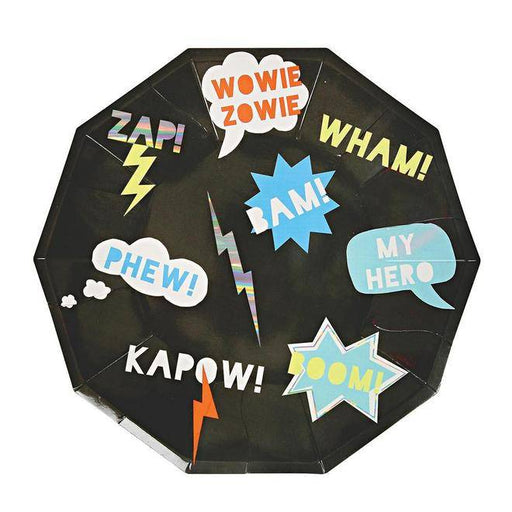 Partyteller Superhero von Meri Meri bei Pilzessin - pilzessono.shop - zauberhafte Kinderdinge