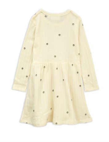 Peace pointelle wool dress offwhite - pilzessono.shop - zauberhafte Kinderdinge