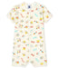 Petit Bateau Baby - Kurzoverall aus Rippstrick - pilzessono.shop - zauberhafte Kinderdinge