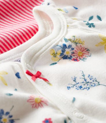Petit Bateau Duo Baby - Kurzoveralls für Mädchen aus Rippstrick - pilzessono.shop - zauberhafte Kinderdinge