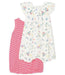 Petit Bateau Duo Baby - Kurzoveralls für Mädchen aus Rippstrick - pilzessono.shop - zauberhafte Kinderdinge
