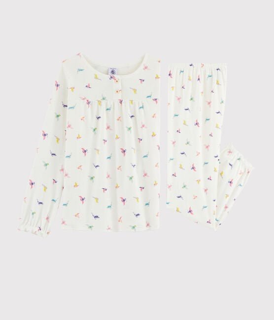 Petit Bateau Pyjama Rippstrick mit Vogel Print - pilzessono.shop - zauberhafte Kinderdinge