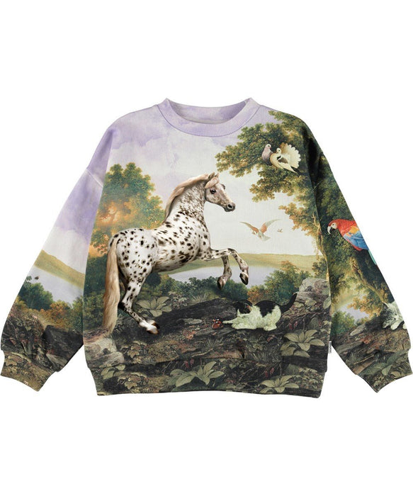 Pferde Sweater "Sweater Mika Poetic Landscape" von Molo ♡ - pilzessono.shop - zauberhafte Kinderdinge