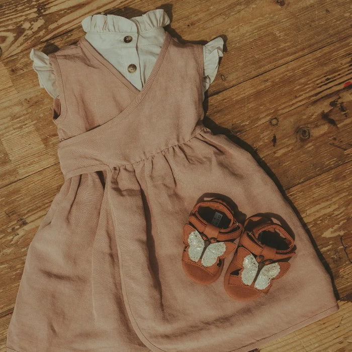 Phileine Kleid in Rose Mocha - pilzessono.shop - zauberhafte Kinderdinge