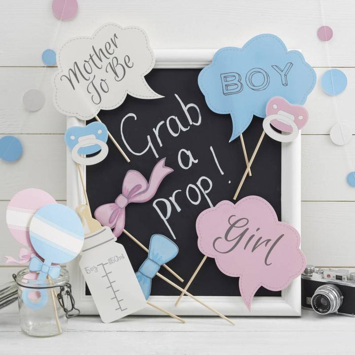 Photo-Booth fuer die Baby-Shower - pilzessono.shop - zauberhafte Kinderdinge