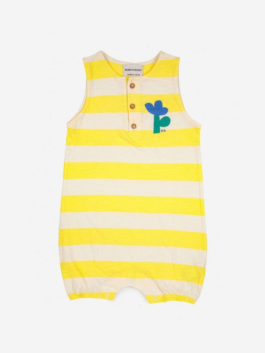 Playsuit - yellow stripes - pilzessono.shop - zauberhafte Kinderdinge