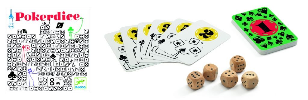 Pokerdice - das Wettspiel von Djeco bei Pilzessin - pilzessono.shop - zauberhafte Kinderdinge