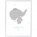 Poster Elefant von a little lovely company - pilzessono.shop - zauberhafte Kinderdinge