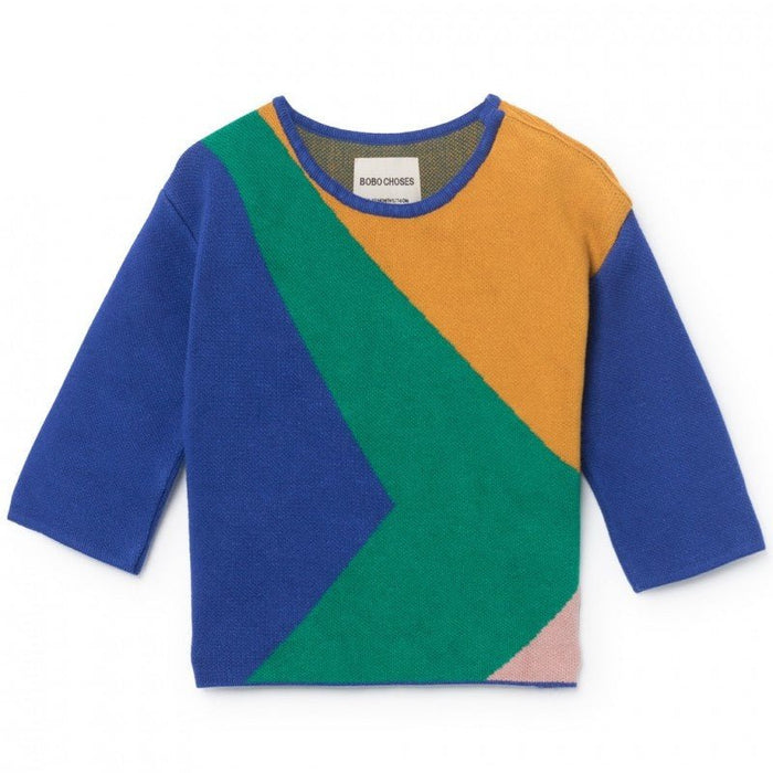 Pullover mit geometrischem Print von Bobo Choses - pilzessono.shop - zauberhafte Kinderdinge