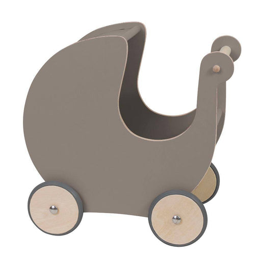 Puppenwagen in warmen Grau - pilzessono.shop - zauberhafte Kinderdinge