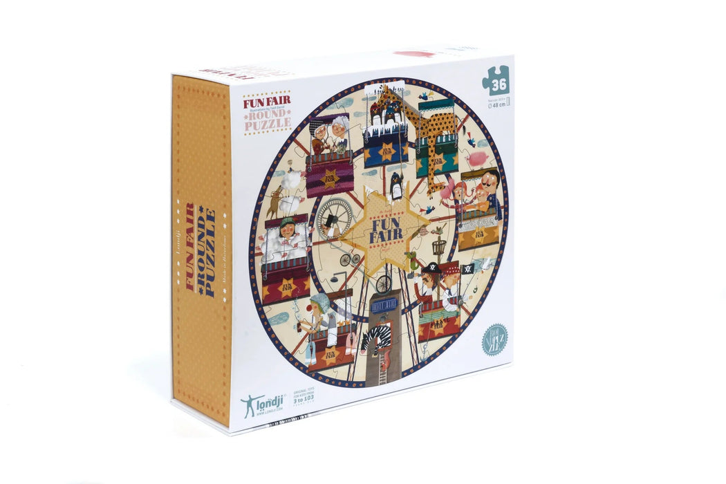 Puzzle rund Fun Fair - pilzessono.shop - zauberhafte Kinderdinge