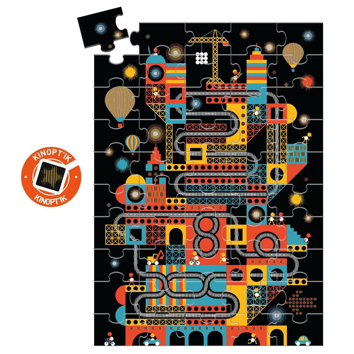 ⋙ Puzzle - Wizzy Die lebendige Stadt | 100 pcs. von Djeco ♥ - pilzessono.shop