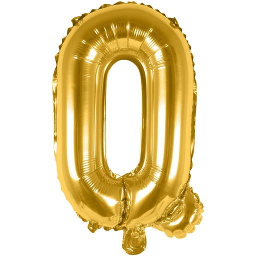Q Folienballon gold Buchstabe - pilzessono.shop - zauberhafte Kinderdinge