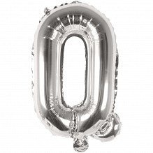 Q Folienballon silber Buchstabe - pilzessono.shop - zauberhafte Kinderdinge