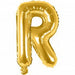 R Folienballon gold Buchstabe - pilzessono.shop - zauberhafte Kinderdinge