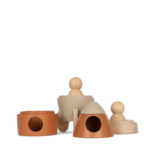 Rakete zum Stapeln aus FSC - Holz - pilzessono.shop - zauberhafte Kinderdinge