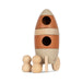 Rakete zum Stapeln aus FSC - Holz - pilzessono.shop - zauberhafte Kinderdinge