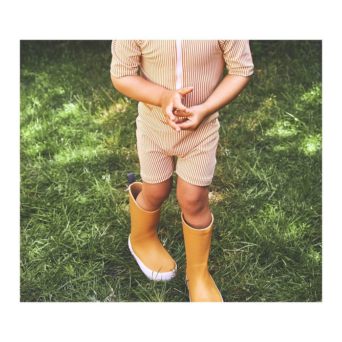 Regen Stiefel in "yellow mellow/ Creme de la Creme" mix von Liewood - pilzessono.shop