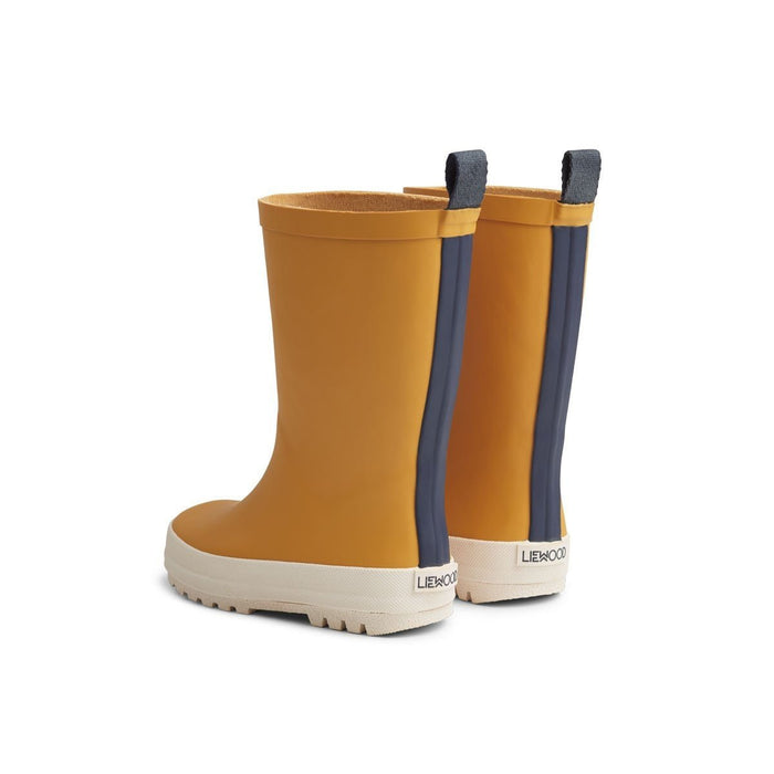 Regen Stiefel in "yellow mellow/ Creme de la Creme" mix von Liewood - pilzessono.shop