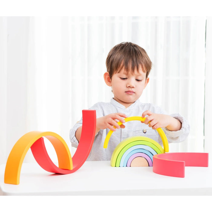 Regenbogen Bauspiel - pilzessono.shop - zauberhafte Kinderdinge