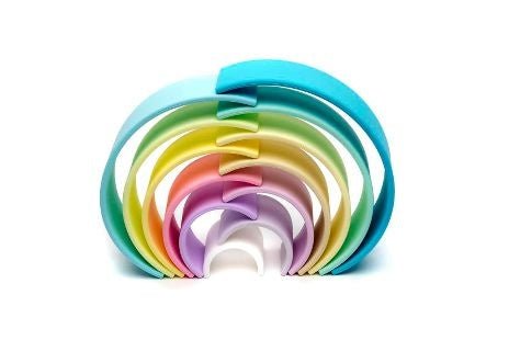 ⋙ Regenbogen Bausteine Pastell von dëna - pilzessono.shop - zauberhafte Kinderdinge