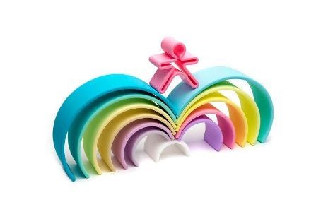 ⋙ Regenbogen Bausteine Pastell von dëna - pilzessono.shop - zauberhafte Kinderdinge