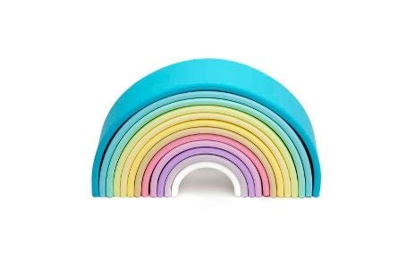 ⋙ Regenbogen Bausteine Pastell von dëna - pilzessono.shop - zauberhafte Kinderdinge