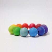 Regenbogen Perlenring - pilzessono.shop - zauberhafte Kinderdinge