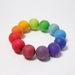 Regenbogen Perlenring - pilzessono.shop - zauberhafte Kinderdinge