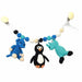 Rhino, Pinguin und Elefant - Kinderwagenkette von Nature Zoo bei Pilzessin - pilzessono.shop - zauberhafte Kinderdinge