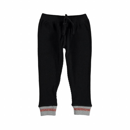 Ribbed leggings Black von Piupiuchick bei Pilzessin - pilzessono.shop - zauberhafte Kinderdinge