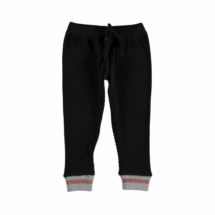 Ribbed leggings Black von Piupiuchick bei Pilzessin - pilzessono.shop - zauberhafte Kinderdinge