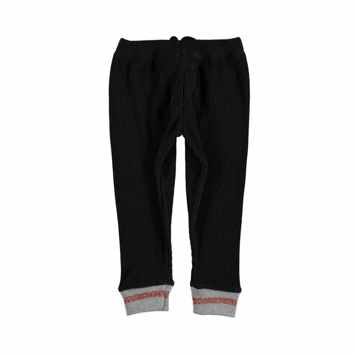 Ribbed leggings Black von Piupiuchick bei Pilzessin - pilzessono.shop - zauberhafte Kinderdinge
