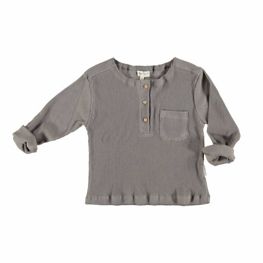 Ribbed Tshirt grey von Piupiuchick bei Pilzessin - pilzessono.shop - zauberhafte Kinderdinge