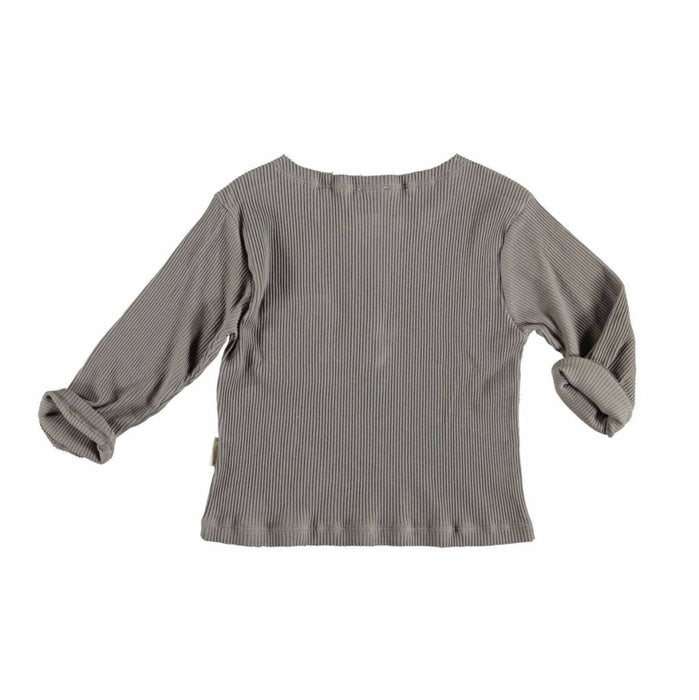 Ribbed Tshirt grey von Piupiuchick bei Pilzessin - pilzessono.shop - zauberhafte Kinderdinge