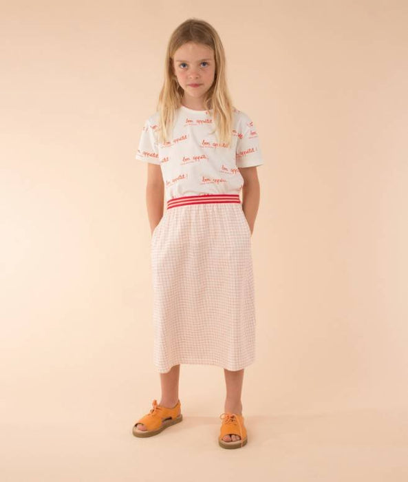 Rock grid mid-length skirt - pilzessono.shop - zauberhafte Kinderdinge